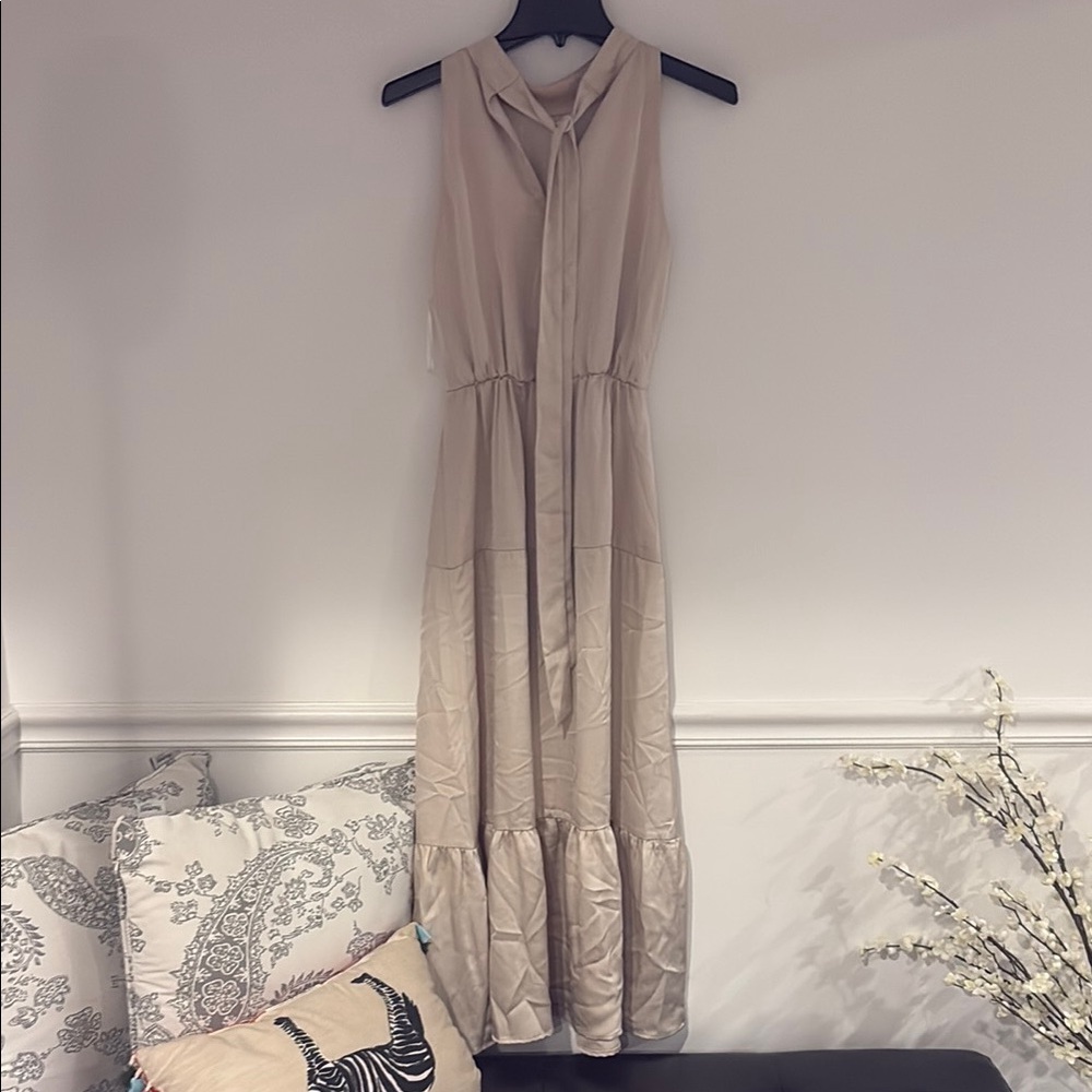 Sam Edelman Cream Sleeveless Maxi Dress - Picture 2 of 4